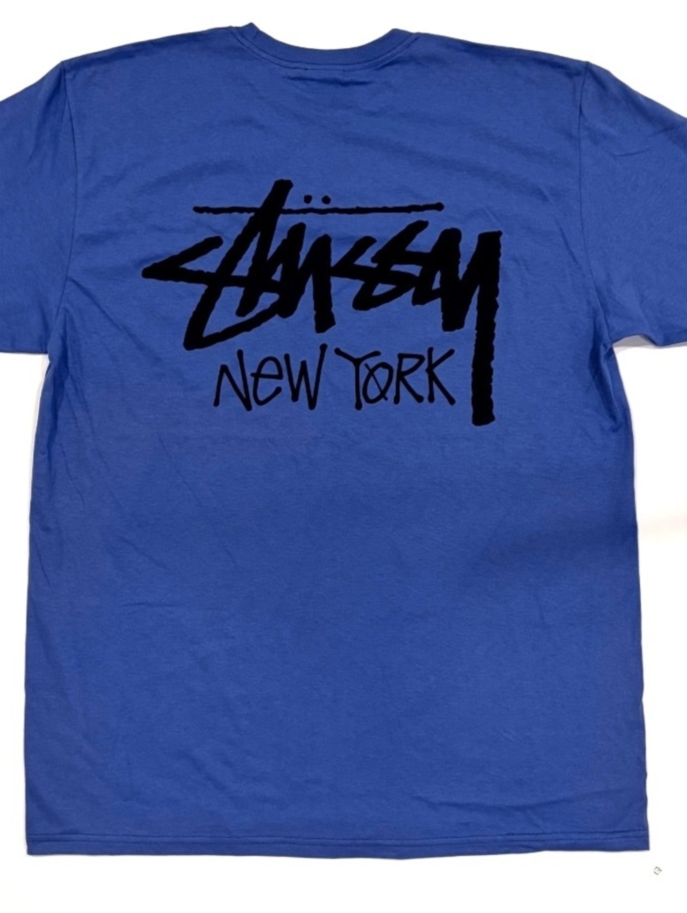 Stussy Chapter New York Blue Graphic T-Shirt Size Large